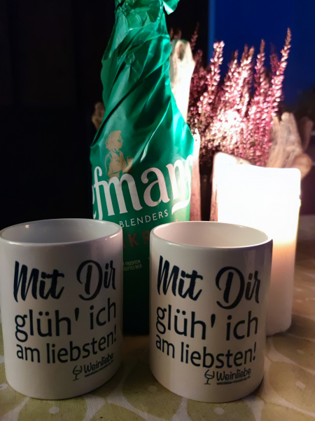 Mit Dir glüh ich am liebsten - Haferl/Glühkriek Glühbier